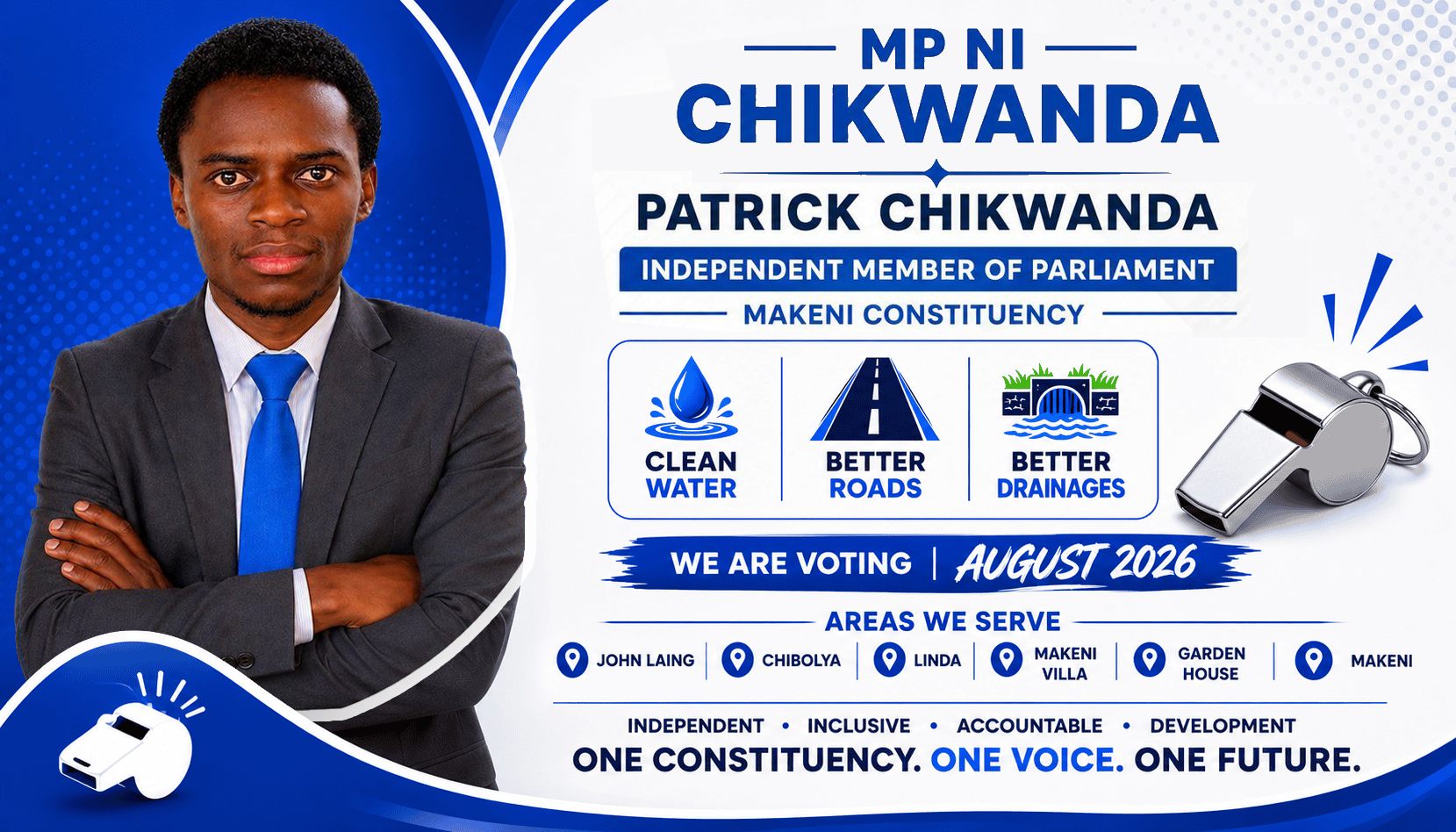 MP Ni Chikwanda Campaign Banner